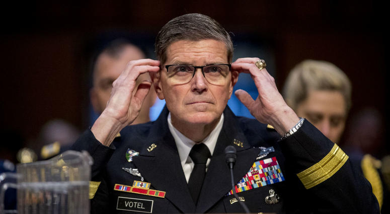 U.S. Central Command Commander Gen. Joseph Votel testifies before a Senate Armed Services Committee hearing on Capitol Hill, Tuesday, Feb. 5, 2019, in Washington. U.S. Central Command Commander Gen. Joseph Votel testifies before a Senate Armed Services Committee hearing on Capitol Hill, Tuesday, Feb. 5, 2019, in Washington.