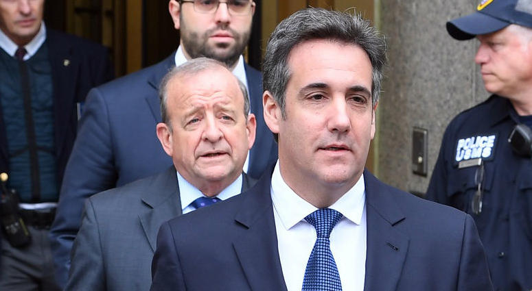 Michael Cohen leaves the U.S. Courthouse in New York and addresses the media after a hearing. Michael Cohen leaves the U.S. Courthouse in New York and addresses the media after a hearing.