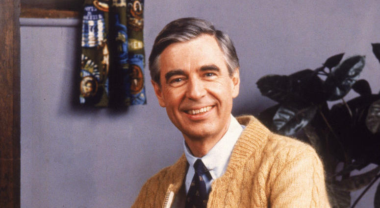 Portrait of American educator and television personality Fred Rogers of the television series 'Mister Rogers' Neighborhood,' circa 1980s. Portrait of American educator and television personality Fred Rogers of the television series 'Mister Rogers' Neighborhood,' circa 1980s.