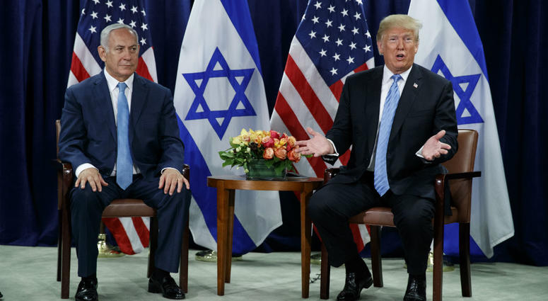 President Donald Trump speaks during a meeting with Israeli Prime Minister Benjamin Netanyahu at the United Nations General Assembly, Wednesday, Sept. 26, 2018, at U.N. Headquarters. President Donald Trump speaks during a meeting with Israeli Prime Minister Benjamin Netanyahu at the United Nations General Assembly, Wednesday, Sept. 26, 2018, at U.N. Headquarters.