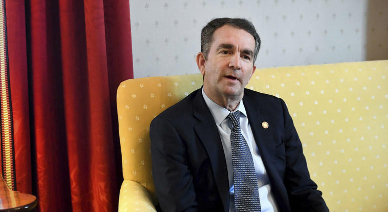 Virginia Gov. Ralph Northam talks during an interview at the Governor's Mansion, Saturday, Feb. 9, 2019 in Richmond, Va. Virginia Gov. Ralph Northam talks during an interview at the Governor's Mansion, Saturday, Feb. 9, 2019 in Richmond, Va.