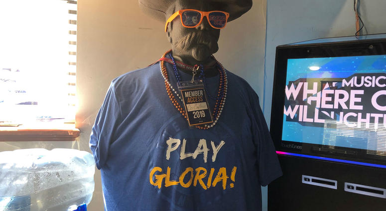 — If you walk into The Jacks New Years Brigade clubhouse in South Philly and say "Play Gloria!" someone is going to play the song made popular by '80s pop star Laura Branigan for you. — If you walk into The Jacks New Years Brigade clubhouse in South Philly and say "Play Gloria!" someone is going to play the song made popular by '80s pop star Laura Branigan for you.