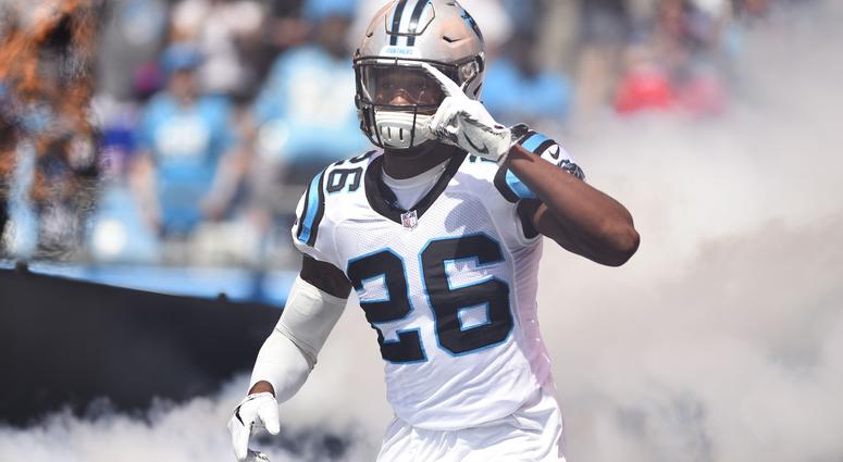 Sep 17, 2017; Charlotte, NC, USA; Carolina Panthers cornerback Daryl Worley (26) is introduced before the game at Bank of America Stadium. Sep 17, 2017; Charlotte, NC, USA; Carolina Panthers cornerback Daryl Worley (26) is introduced before the game at Bank of America Stadium.