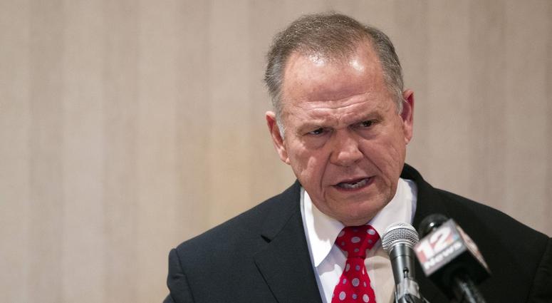 In file photo, Republican Senate nominee Roy Moore speaks to the Alabama Federation of Republican women. Roy Moore