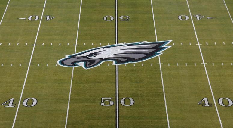 Philadelphia Eagles logo at Lincoln Financial Field. Eagles Logo
