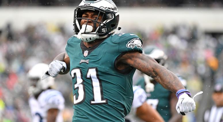 Sep 23, 2018; Philadelphia, PA, USA; Philadelphia Eagles defensive back Jalen Mills (31) reacts after making a play against the Indianapolis Colts during the first quarter at Lincoln Financial Field. Sep 23, 2018; Philadelphia, PA, USA; Philadelphia Eagles defensive back Jalen Mills (31) reacts after making a play against the Indianapolis Colts during the first quarter at Lincoln Financial Field.