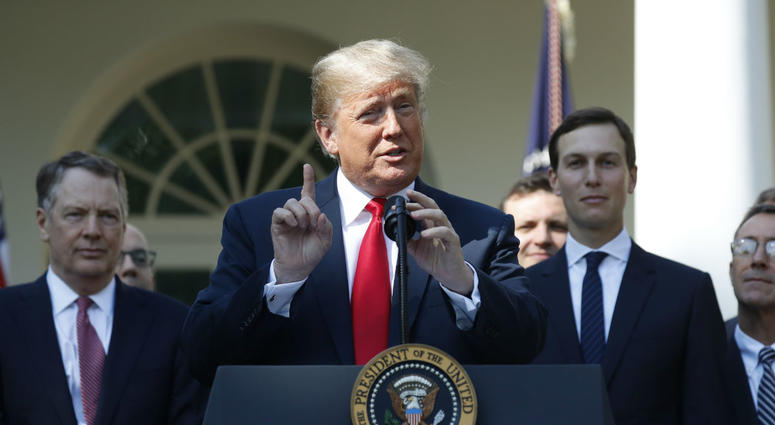 President Donald Trump speaks as he announces a revamped North American free trade deal, in the Rose Garden of the White House in Washington, Monday, Oct. 1, 2018. President Donald Trump speaks as he announces a revamped North American free trade deal, in the Rose Garden of the White House in Washington, Monday, Oct. 1, 2018.