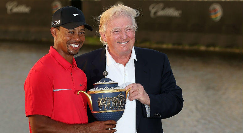 Donald Trump, an avid golfer, was photographed on the green in Florida with Tiger Woods and pro-golfer Jack Nicklaus in February. President Trump said that he'll award Woods with the Presidential Medal of Freedom, after Woods won his fifth Masters title over the weekend.