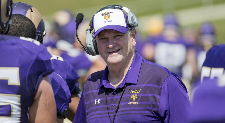 West Chester head football coach Bill Zwaan West Chester head football coach Bill Zwaan