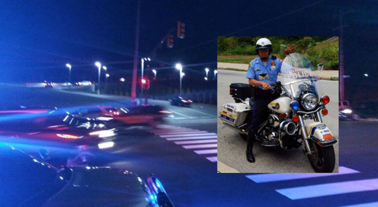 Andy Chan, a 24-year veteran of the Philadelphia Police Department, was hit by a van while on his patrol motorcycle, near Pennypack Park. Andy Chan, a 24-year veteran of the Philadelphia Police Department, was hit by a van while on his patrol motorcycle, near Pennypack Park.