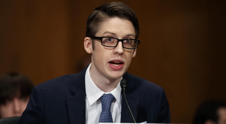 Ethan Lindenberger testifies during a Senate Committee on Health, Education, Labor, and Pensions hearing on Capitol Hill in Washington, Tuesday, March 5, 2019, to examine vaccines, focusing on preventable disease outbreaks. Ethan Lindenberger testifies during a Senate Committee on Health, Education, Labor, and Pensions hearing on Capitol Hill in Washington, Tuesday, March 5, 2019, to examine vaccines, focusing on preventable disease outbreaks.