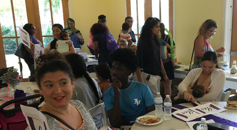 Dozens of moms celebrate World Breastfeeding Week with The Big Latch On Dozens of moms celebrate World Breastfeeding Week with The Big Latch On