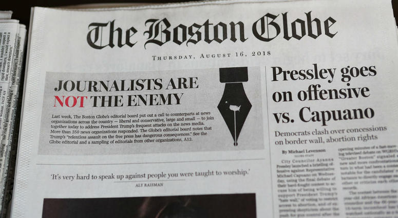 A California man allegedly made a series of threats to Boston Globe employees in which he echoed President Trump's anti-press language. Boston Globe Threat