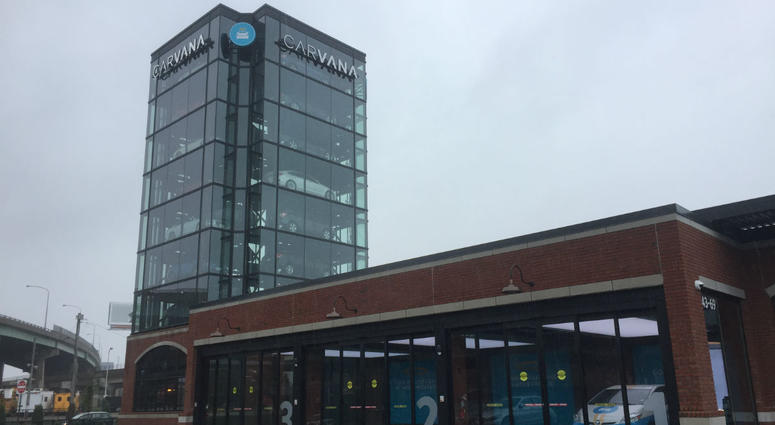 Carvana car dispensing building in Fishtown Carvana car dispensing building in Fishtown