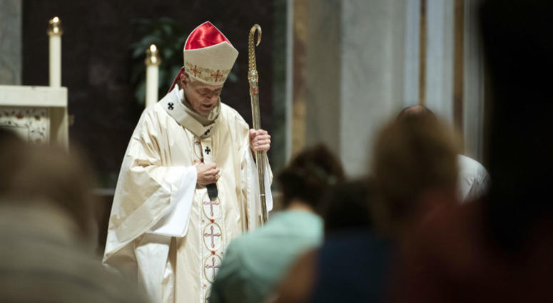 In this Aug. 15, 2018 file photo, Cardinal Donald Wuerl, Archbishop of Washington, conducts Mass at St. Mathews Cathedral in Washington. In this Aug. 15, 2018 file photo, Cardinal Donald Wuerl, Archbishop of Washington, conducts Mass at St. Mathews Cathedral in Washington.