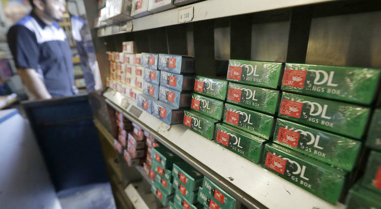 This May 17, 2018 file photo shows packs of menthol cigarettes and other tobacco products at a store in San Francisco. This May 17, 2018 file photo shows packs of menthol cigarettes and other tobacco products at a store in San Francisco.