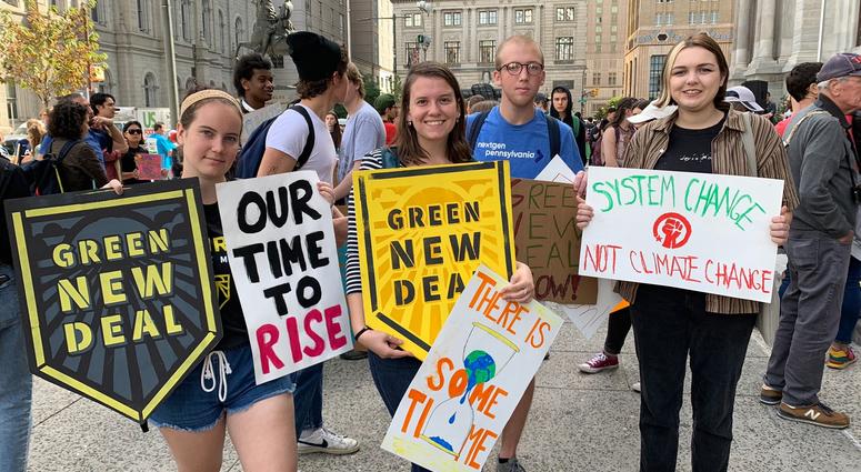 Thousands of Philadelphia and Philadelphia-area students skipped school Friday to gather at City Hall in solidarity with a global Climate Strike of young people all around the world. Thousands of Philadelphia and Philadelphia-area students skipped school Friday to gather at City Hall in solidarity with a global Climate Strike of young people all around the world.
