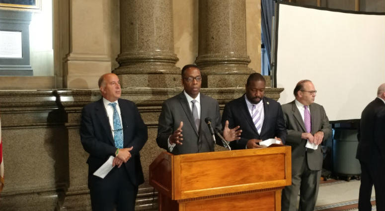 City Council President Darrell Clarke and other council members announce an audit of the city's tax assessment agency. City Council President Darrell Clarke and other council members announce an audit of the city's tax assessment agency.