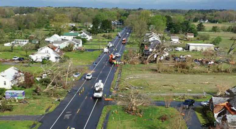 The National Weather Service confirmed that an EF-2 tornado hit Sussex County, Del., early Monday morning. The National Weather Service confirmed that an EF-2 tornado hit Sussex County, Del., early Monday morning.