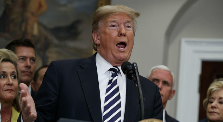 President Donald Trump speaks during a signing ceremony for the "Economic Growth, Regulatory Relief, and Consumer Protection Act," in the Roosevelt Room of the White House, Thursday, May 24, 2018, in Washington. President Donald Trump speaks during a signing ceremony for the "Economic Growth, Regulatory Relief, and Consumer Protection Act," in the Roosevelt Room of the White House, Thursday, May 24, 2018, in Washington.