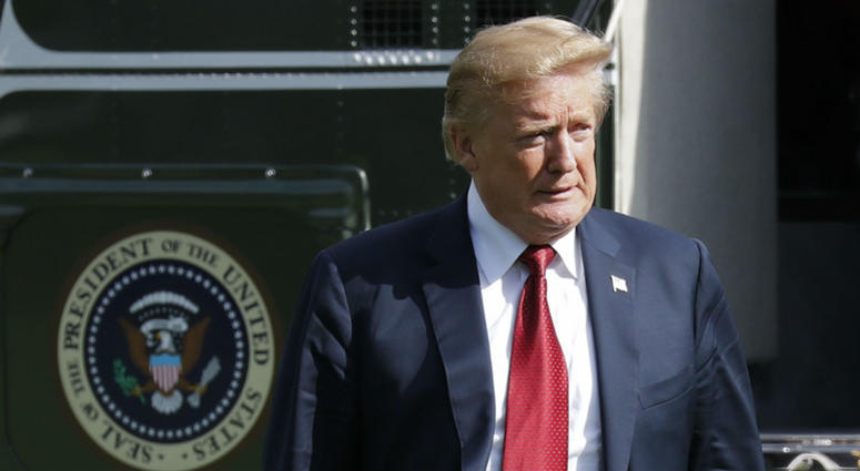 President Donald Trump walks across the South Lawn of the White in Washington, Thursday, June 28, 2018, following his arrival on Marine One helicopter. President Donald Trump walks across the South Lawn of the White in Washington, Thursday, June 28, 2018, following his arrival on Marine One helicopter.