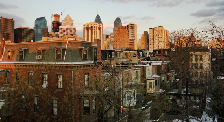 Sunset over downtown Center City, Philadelphia. Philadelphia Property Values