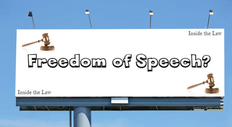 Do you have free speech on a billboard? Commercial Speech