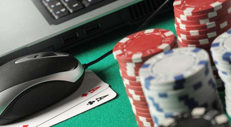 Chips and cards poker in an online environment. Internet Gambling