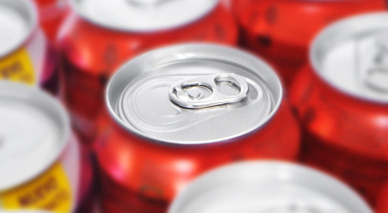 Closeup of a lot of soda cans Soda Generic
