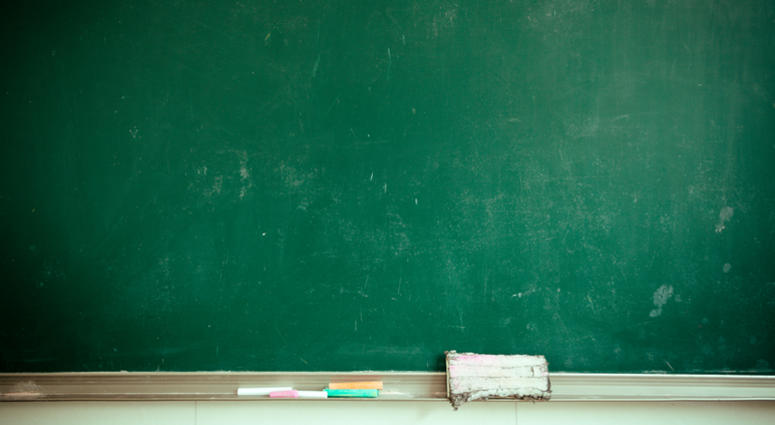 Classroom chalk board. Classroom chalk board.