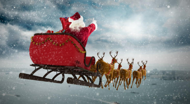 If Santa stops at every child's house on Christmas Eve, how long would he have to spend at each home, and how fast would he have to travel? If Santa stops at every child's house on Christmas Eve, how long would he have to spend at each home, and how fast would he have to travel?