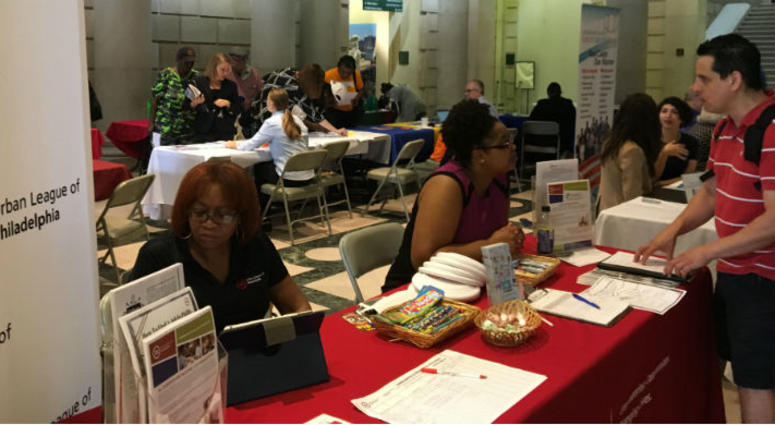 The library launched its Citizens Bank workplace programming with a career resource fair. The library launched its Citizens Bank workplace programming with a career resource fair.