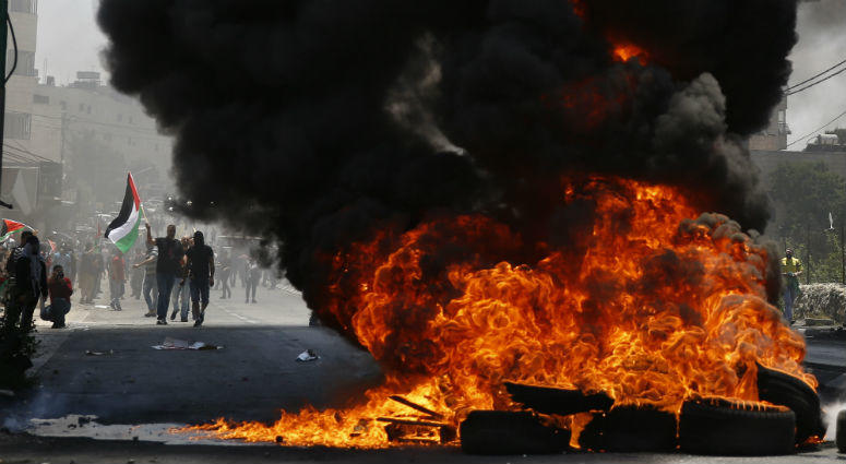 Palestinians clash with Israeli forces after a rally to mark the 70th anniversary of what Palestinians call their "nakba," or catastrophe. Palestinians clash with Israeli forces after a rally to mark the 70th anniversary of what Palestinians call their "nakba," or catastrophe.
