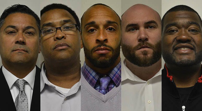 From left: Edwin Negron, Darin Collins, Alfred Gregory, Anthony Saxby and Randall Sims From left: Edwin Negron, Darin Collins, Alfred Gregory, Anthony Saxby and Randall Sims