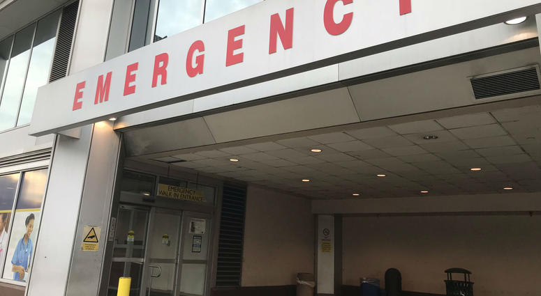 Hahnemann University Hospital has released a closure timeline. Hahnemann University Hospital emergency entrance