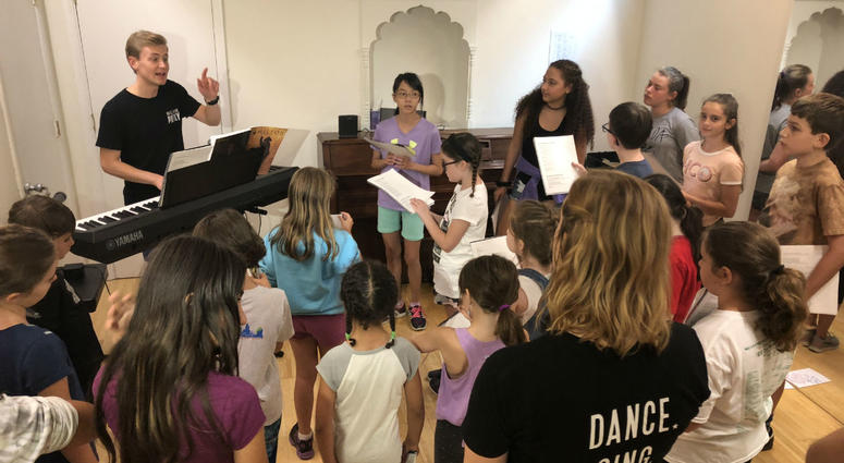 Kids rehearse six hours a day for Music Theatre Philly's summer camp series production of "Hamilton." Kids rehearse six hours a day for Music Theatre Philly's summer camp series production of "Hamilton."