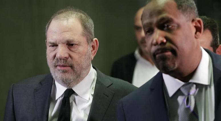 Harvey Weinstein, left, leaves court with attorney Ron Sullivan, Friday, Jan. 25, 2019, in New York. Harvey Weinstein, left, leaves court with attorney Ron Sullivan, Friday, Jan. 25, 2019, in New York.