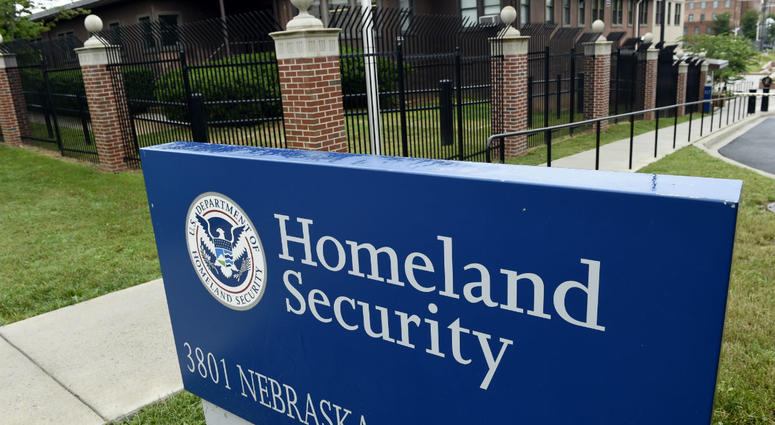 This June 5, 2015, file photo, shows the Homeland Security Department headquarters in northwest Washington. This June 5, 2015, file photo, shows the Homeland Security Department headquarters in northwest Washington.