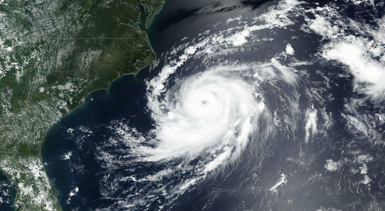 Hurricane Chris is swirling off the eastern coast of the United States. Hurricane Chris