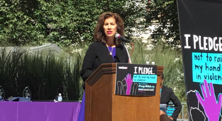 Jeannine Lisitski executive director of Women Against Abuse, says a new law tightens up gun restrictions for the abuser immediately. A new law that is designed to take guns away from domestic abusers and save lives goes into effect Wednesday in Pennsylvania.
