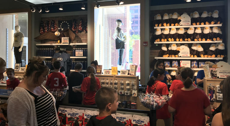 The Independence Visitors Center gift shop has re-opened. Independence Visitors Center gift shop