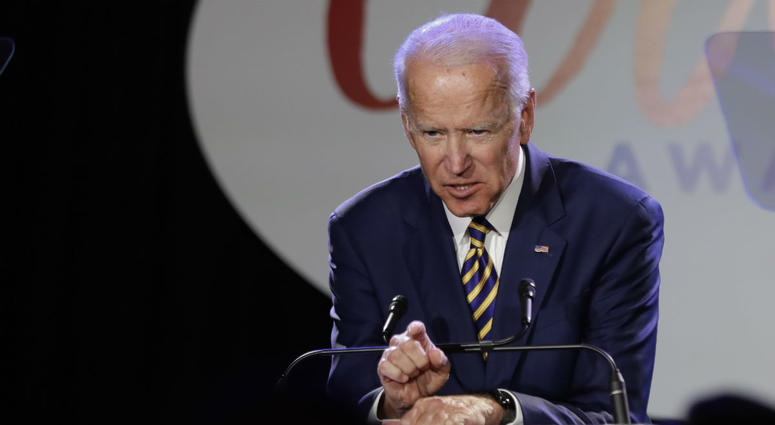In this March 26, 2019, file photo, former Vice President Joe Biden speaks at the Biden Courage Awards in New York. In this March 26, 2019, file photo, former Vice President Joe Biden speaks at the Biden Courage Awards in New York.