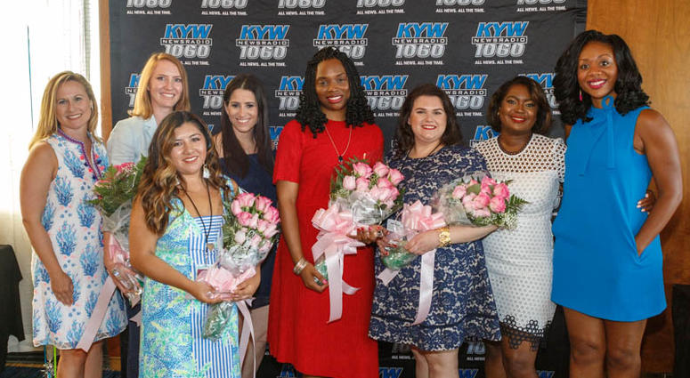 From left: Michelle Kelly, Rachel Heath, Melany Bustillos, Lauren Miller, Ebony Wortham, Emily Martin, Melony Roy, Cherri Gregg From left: Michelle Kelly, Rachel Heath, Melany Bustillos, Lauren Miller, Ebony Wortham, Emily Martin, Melony Roy, Cherri Gregg