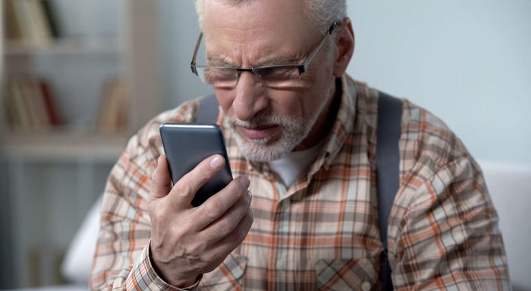 Man with phone Man with phone