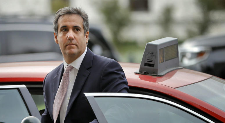 In this Sept. 19, 2017, file photo, Michael Cohen, President Donald Trump's personal attorney, steps out of a cab during his arrival on Capitol Hill in Washington. In this Sept. 19, 2017, file photo, Michael Cohen, President Donald Trump's personal attorney, steps out of a cab during his arrival on Capitol Hill in Washington.