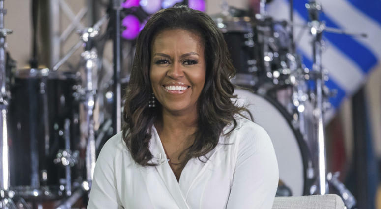 In this Oct. 11, 2018, file photo, Michelle Obama participates in the International Day of the Girl on NBC's "Today" show in New York. In this Oct. 11, 2018, file photo, Michelle Obama participates in the International Day of the Girl on NBC's "Today" show in New York.