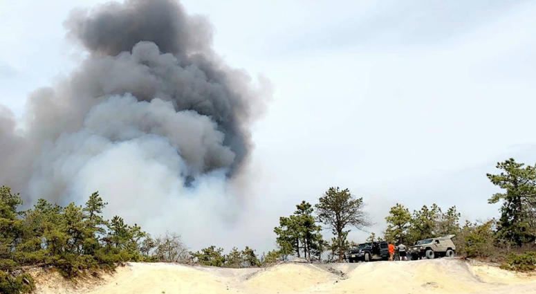 The New Jersey State Police is seeking the public's assistance with identifying two men wanted in connection to the Spring Hill wildfire in Burlington County. The New Jersey State Police is seeking the public's assistance with identifying two men wanted in connection to the Spring Hill wildfire in Burlington County.