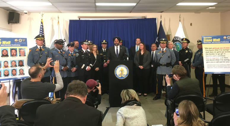 N.J. Attorney General Gurbir Grewal announces the first “ghost gun” seizures and arrests, under a new law banning untraceable weapons. N.J. Attorney General Gurbir Grewal announces the first “ghost gun” seizures and arrests, under a new law banning untraceable weapons.
