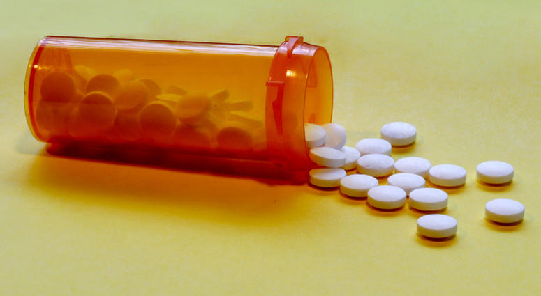 Open Bottle of Prescription Opioid Drugs Open Bottle of Prescription Opioid Drugs