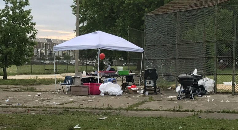 Six people were shot at Paschall Playground in Southwest Philadelphia. Six people were shot at Paschall Playground in Southwest Philadelphia.